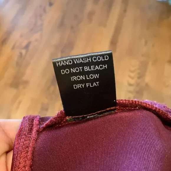 Haute Monde Structured Bodysuit Sz L Cut Out Burgundy Whimsigoth Punk Sexy EUC - Picture 11 of 11